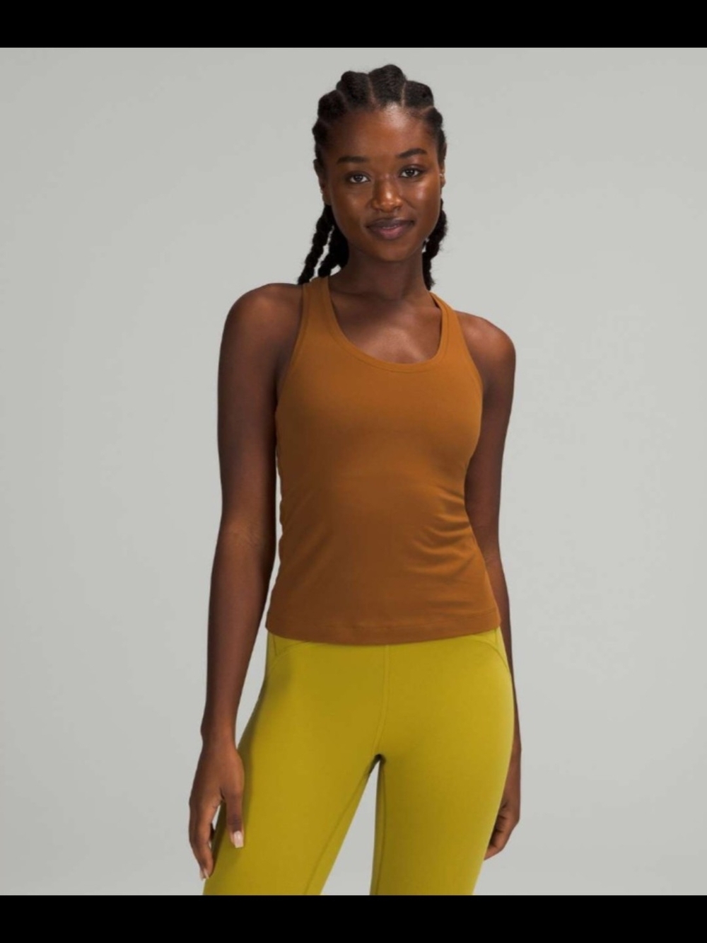 Lululemon Cool Racerback Tank Top in Copper Brown